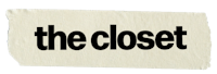 the closet logo on a piece of paper