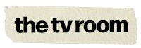 the tv room logo on a piece of paper